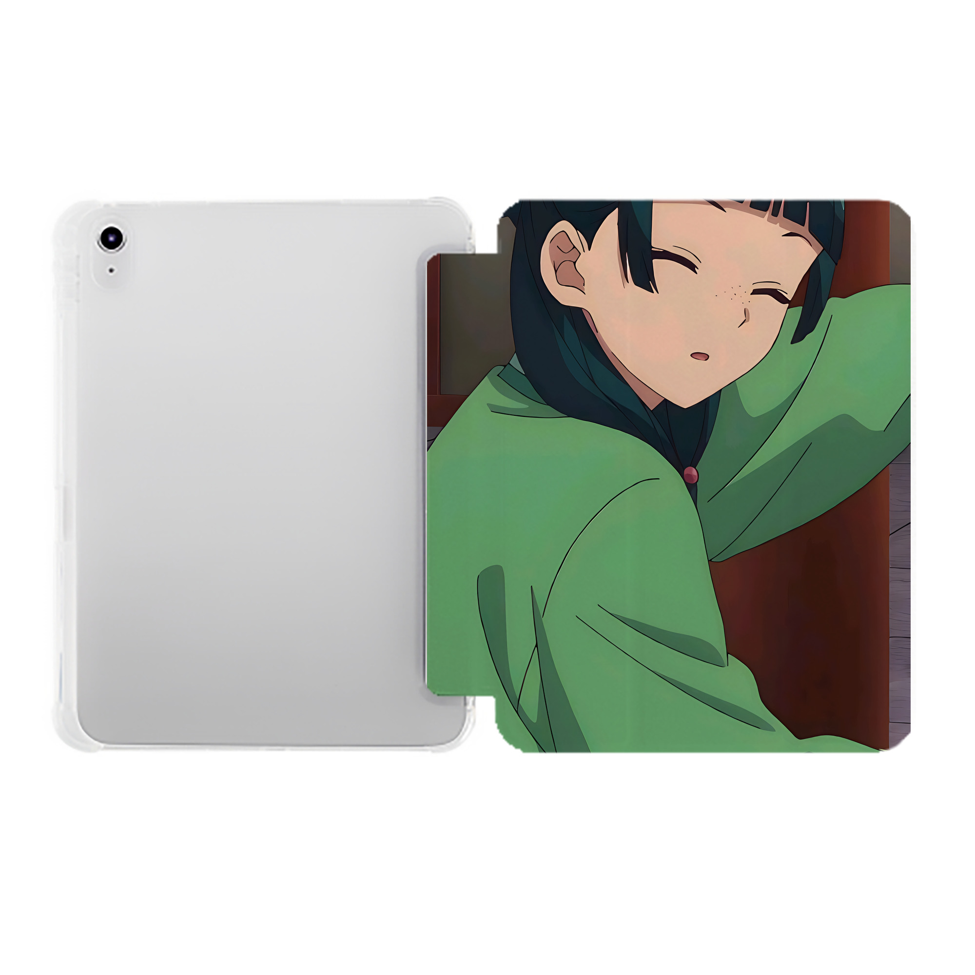（画像用） 薬屋のひとりごと The Apothecary Diaries IPad ケース ペン収納付き 三つ折りスタンド PUレザー×シリコン 対応機種9.5/10.5/10.9インチ